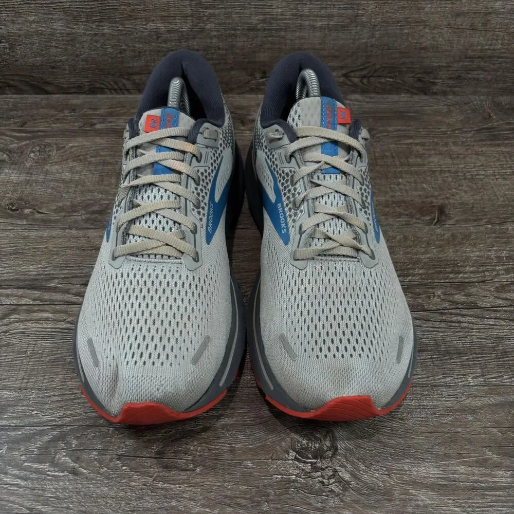 Brooks Ghost 14 Running Shoes Men's 11 D Gray Blue Cushioned Sneakers